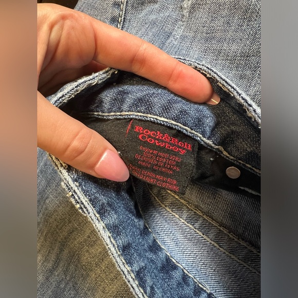 Rock & Roll Denim Men’s Relaxed Bootcut Jeans 42x34 - Picture 4 of 6